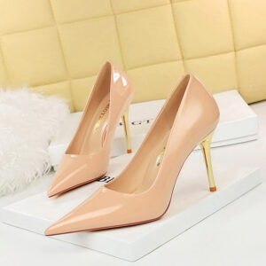 Patent Leather Stiletto High Heel Shoes